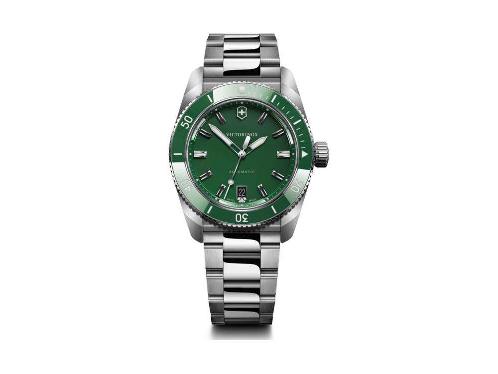 Victorinox Maverick Automatic Watch, Stainless Steel 316L, Green, V242107