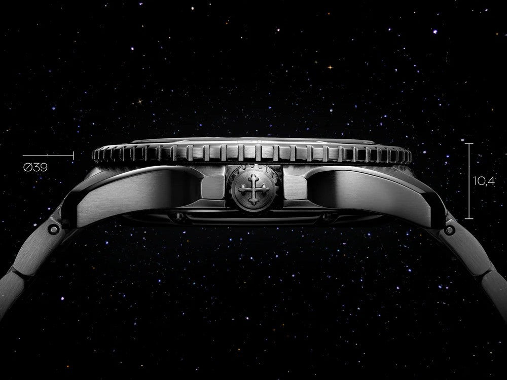 Venezianico Nereide Avventurina Nera Automatic Watch, 39 mm, Black, 3121550C