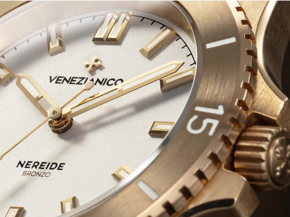 Venezianico Nereide Bronzo Automatic Watch 39 mm, White, 3121556
