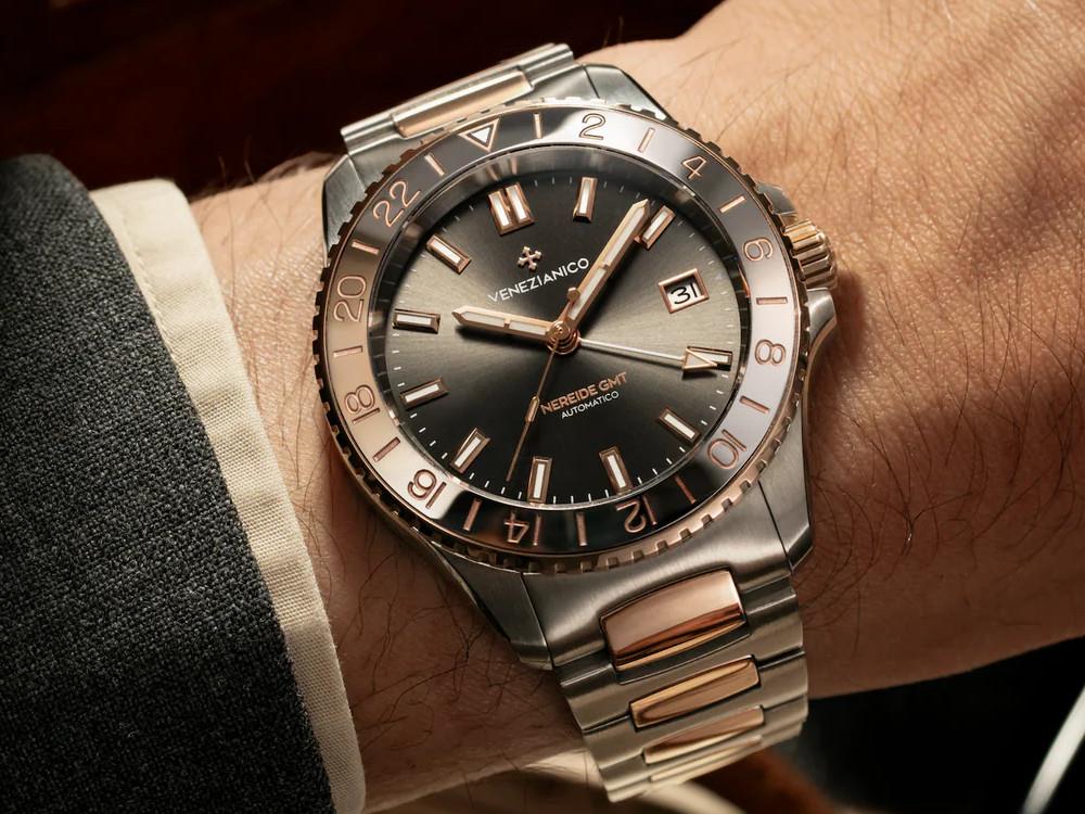 Venezianico GMT Grand Tour Nereide Automatic Watch, 39 mm, 3521510C