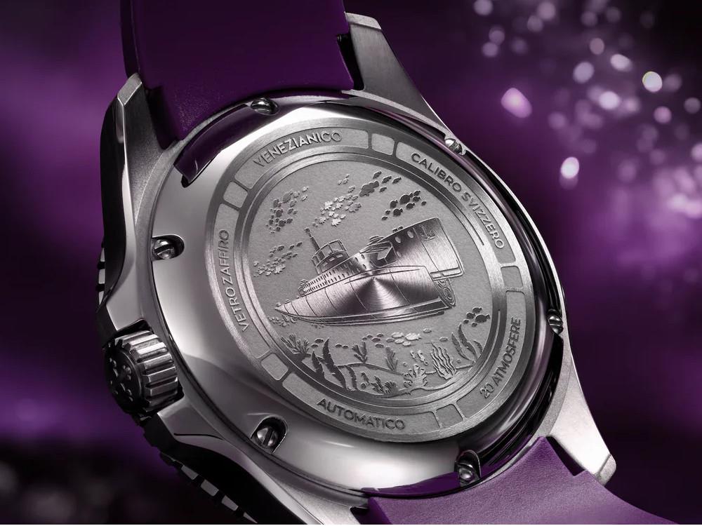 Venezianico Nereide Ametista Automatic Watch, 42 mm, Violet, 4521545