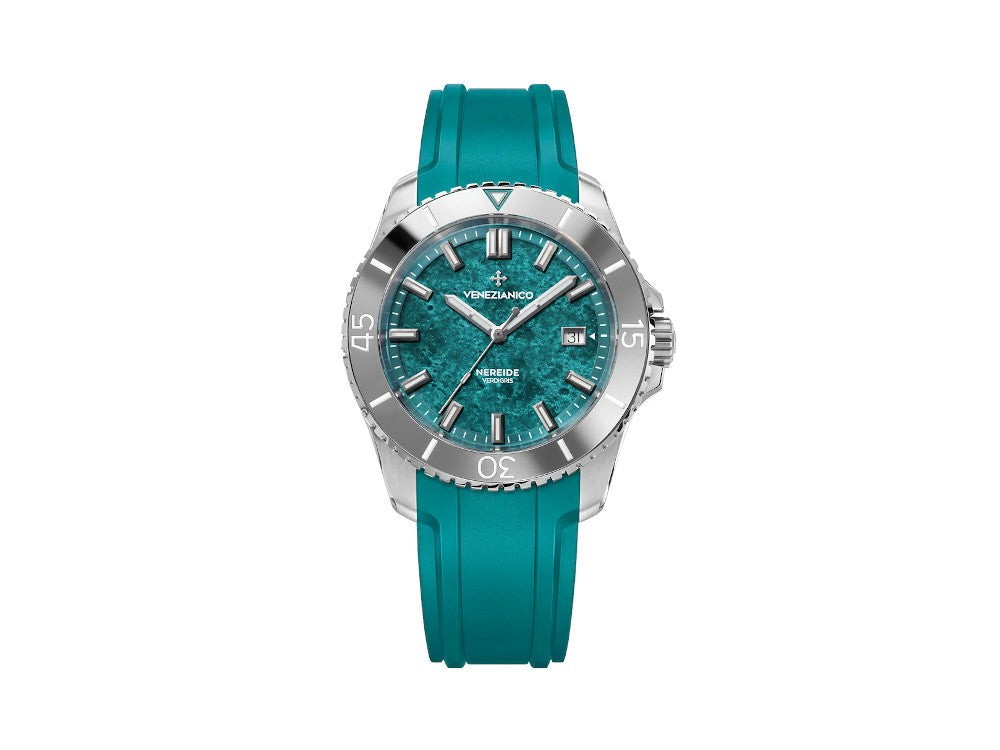 Venezianico Nereide Verdigris Automatic Watch, 42 mm, Turquoise, 4521549