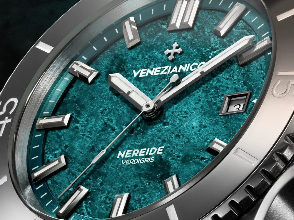 Venezianico Nereide Verdigris Automatic Watch, 42 mm, Turquoise, 4521549