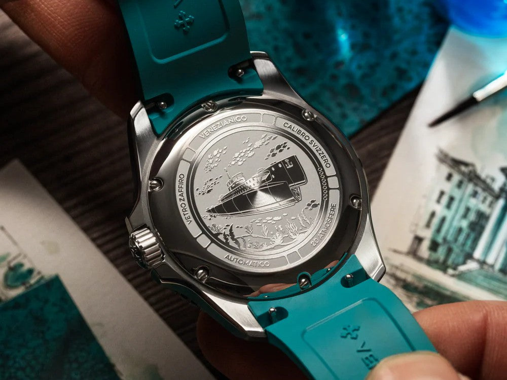 Venezianico Nereide Verdigris Automatic Watch, 42 mm, Turquoise, 4521549