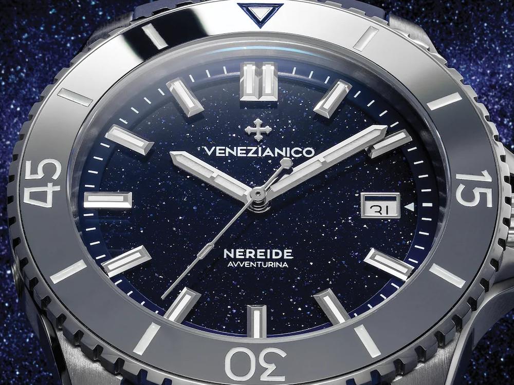 Venezianico Nereide Avventurina Automatic Watch, 42 mm, Blue, 4521550