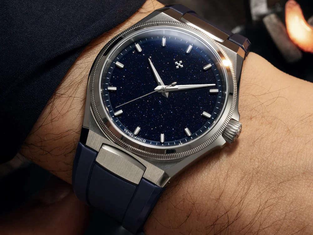 Venezianico Arsenale Avventurina Automatic Watch, 40 mm, Blue, 6221550