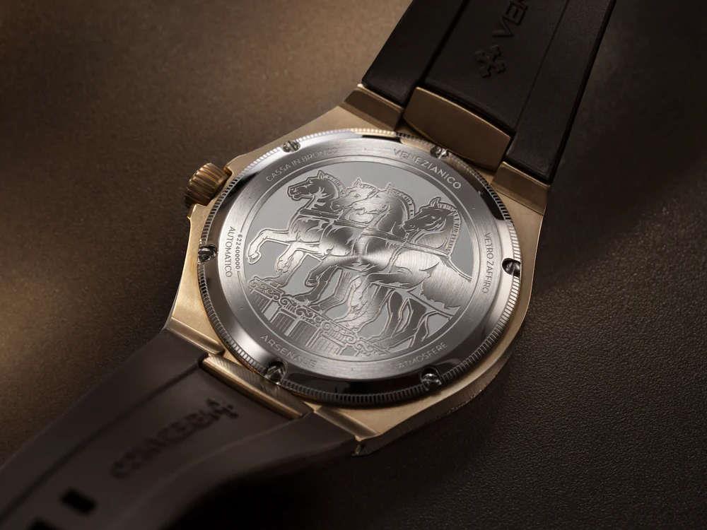 Venezianico Arsenale Bronzo Automatic Watch, 40 mm, Brown, 6221555