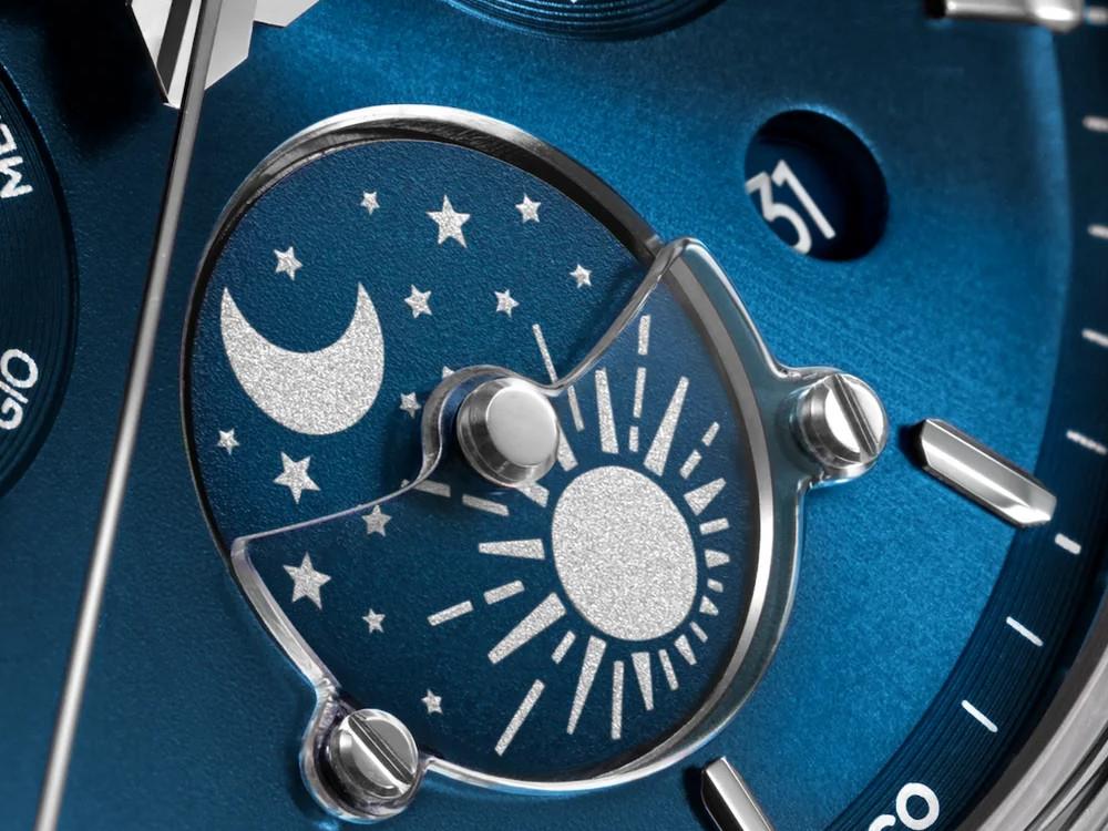 Venezianico Arsenale Calendario Automatic Watch, 40 mm, Blue, 6221580C