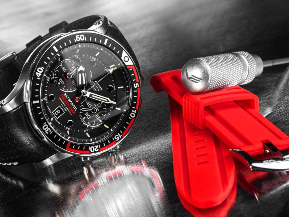 Vostok Europe Batiscafos Quartz Watch, Black, 49.7 mm, 6S21-511A771-L-BK