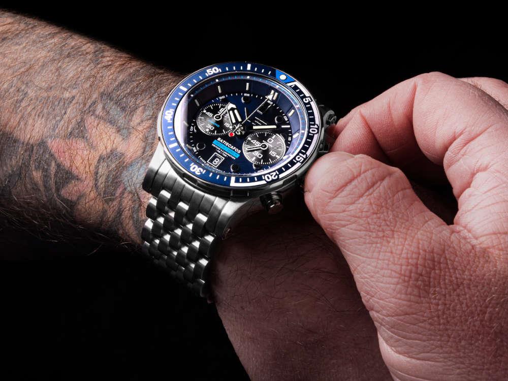 Vostok Europe Batiscafos Quartz Watch, Blue, 49.7 mm, 6S21-511A772-L-BL