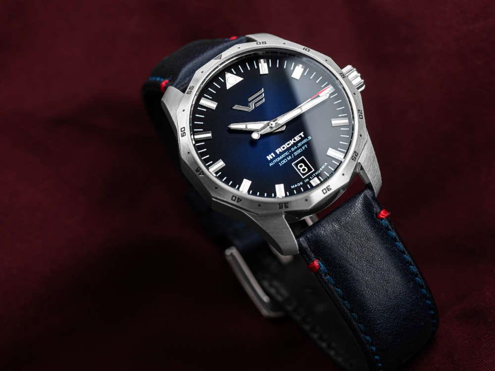 Vostok Europe Rocket N1 Compact Automatic Watch, Blue, 39 mm, NH35-125A748-L-BL