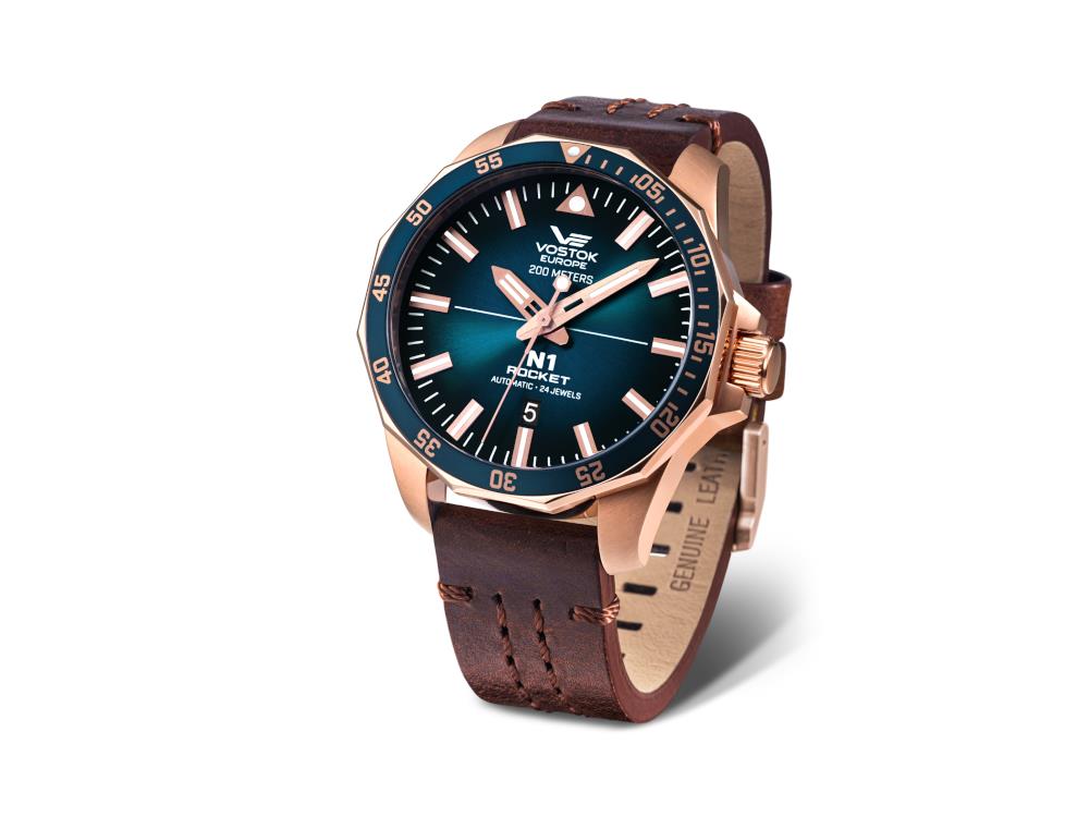 Vostok Europe Rocket N-1 Automatic Watch, PVD, Blue, 46 mm, NH35A-225B616