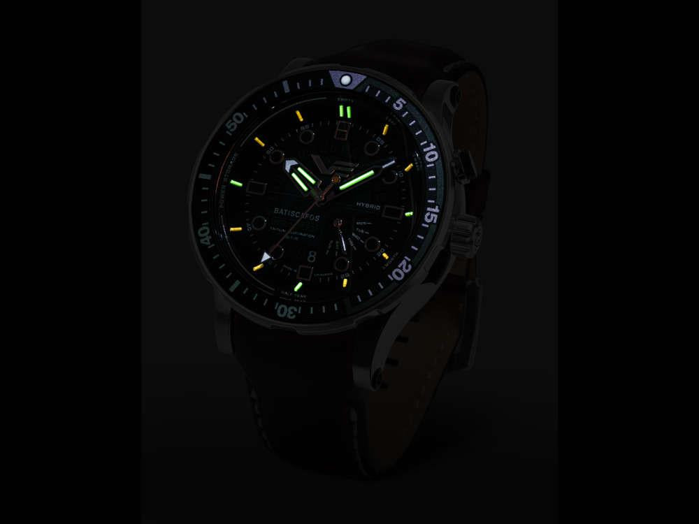 Vostok Europe Batiscafos Quartz Watch, Green, 49.7 mm, PX84-511A770-L-BR