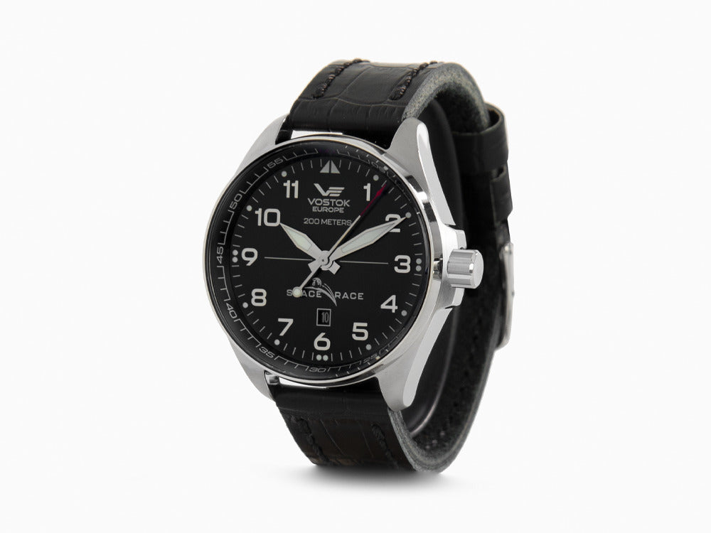 Vostok Europe Space Race Automatic Watch, Black, 47 mm, YN55-325A662-L-BK