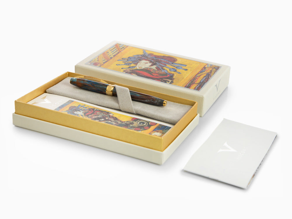 Set Visconti Van Gogh Oiran Rollerball pen, Gold plated, Violet KP12-22-RB