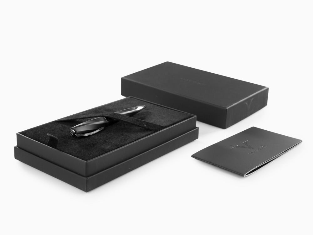 Visconti Divina Matte Ballpoint pen, Resin, Black, Ruthenium trim, KP18-09-BP