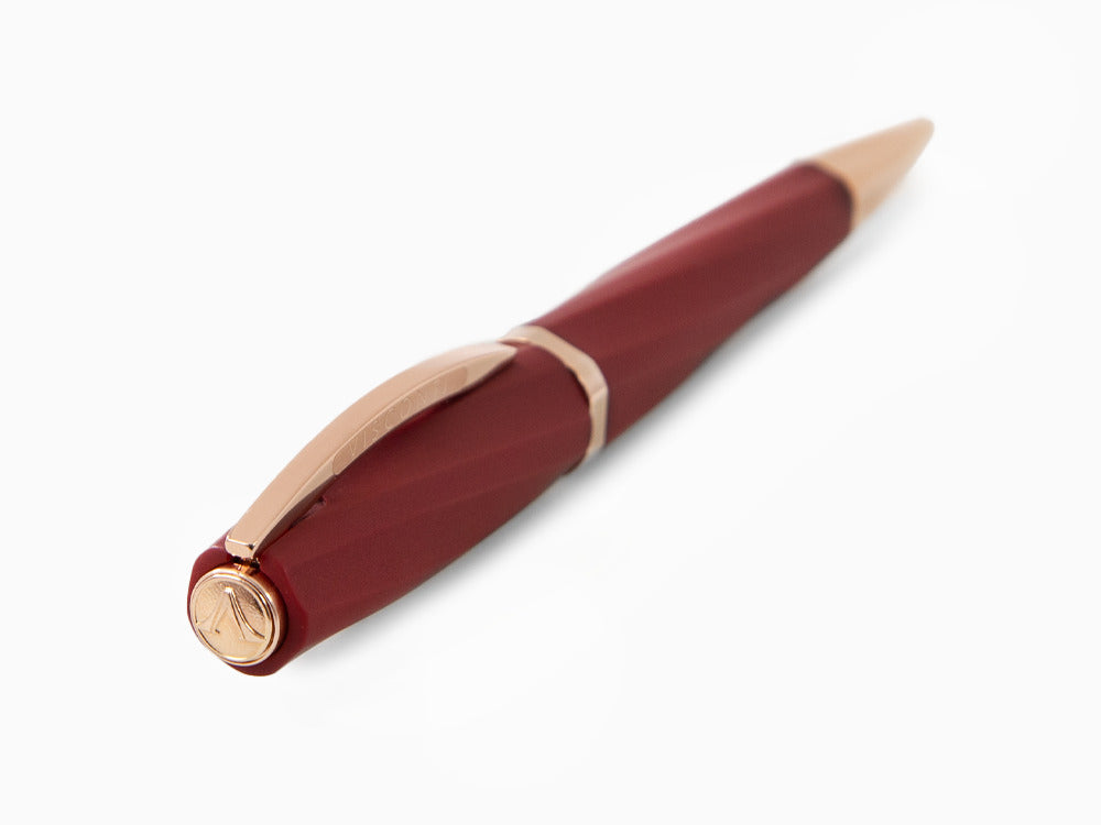 Visconti Divina Bordeaux Matte Ballpoint pen, Resin, Rose Gold PVD, KP18-14-BP