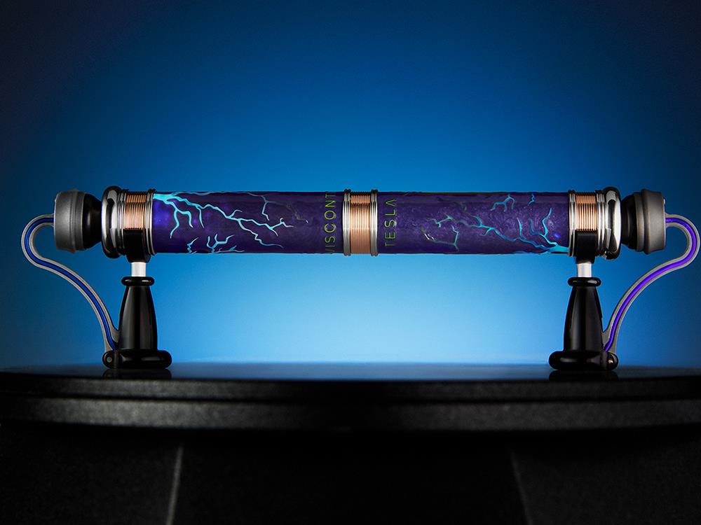 Visconti Tesla Rollerball pen, Resin, Blue, Limited Edition, KP63-01-RB