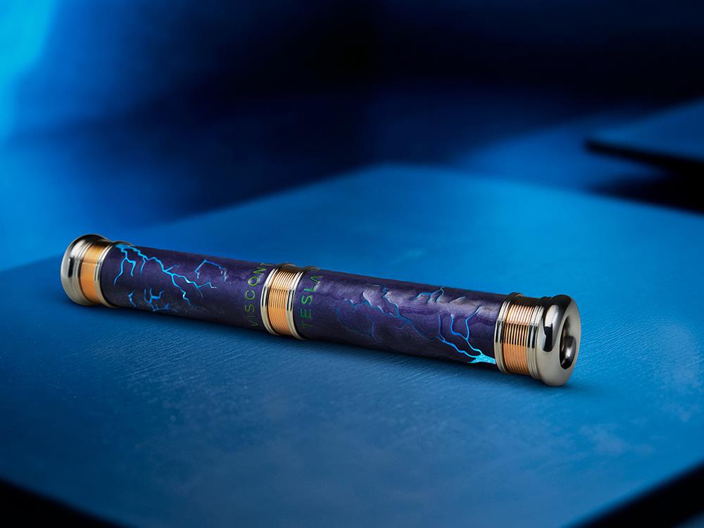 Visconti Tesla Rollerball pen, Resin, Blue, Limited Edition, KP63-01-RB