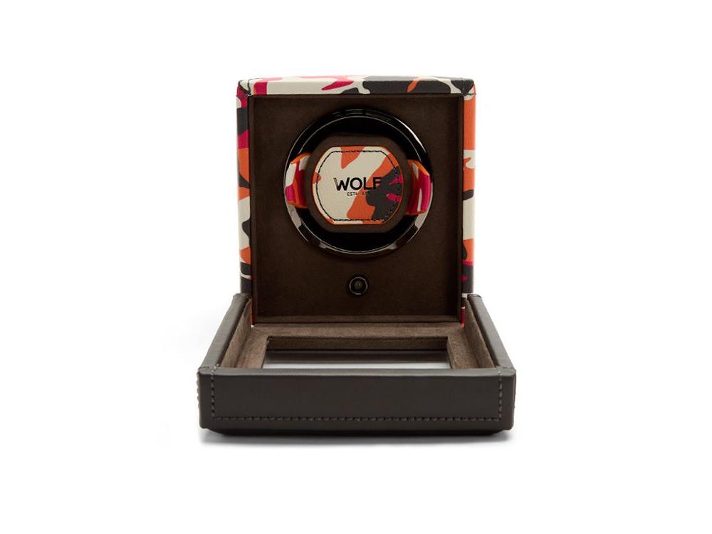 WOLF Elements Fire Watch winder, 1 Watch, Red, Vegan Leather, 665172