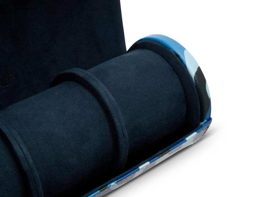 WOLF Elements Water Watch roll, 3 Watches, Blue, Vegan Leather, 665271