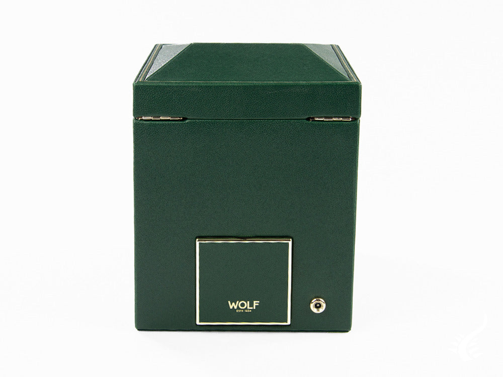 WOLF British Racing Watch winder, 1 Watch, Green, Vegan Leather, 792141