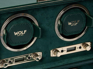 WOLF British Racing Watch winder, 3 Watches, Green, 792341