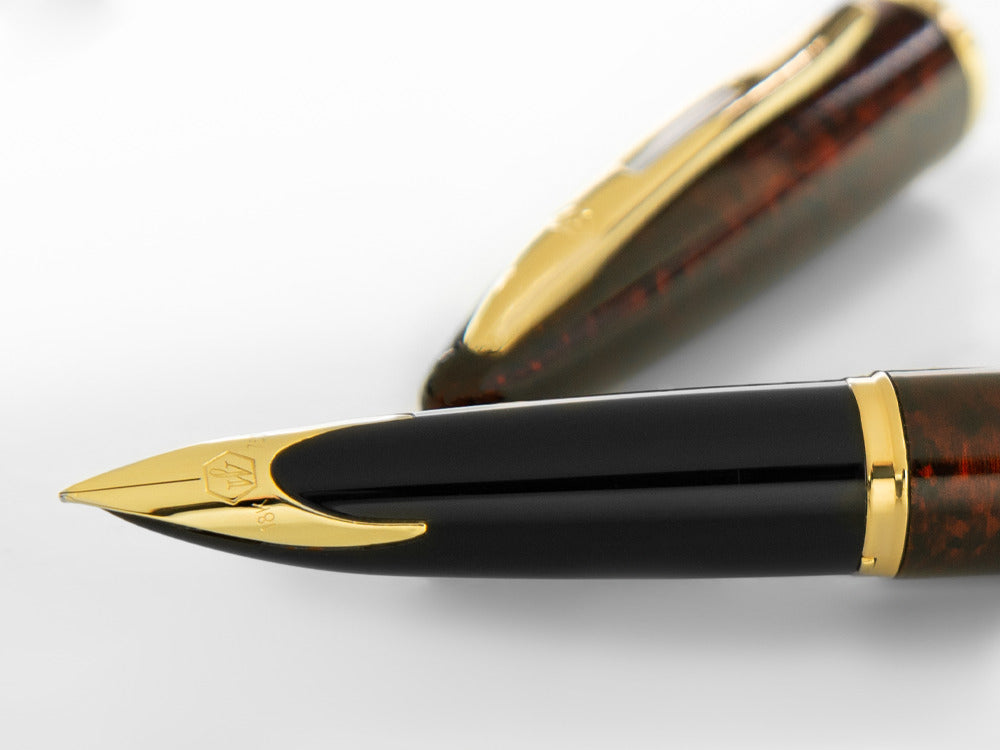 Waterman Carène Marine Amber Fountain Pen, Lacquer, Gold trim, S0700880