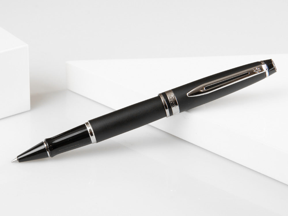 Waterman Expert Rollerball pen, Lacquer, Chrome trim, Matt Black, S0951880