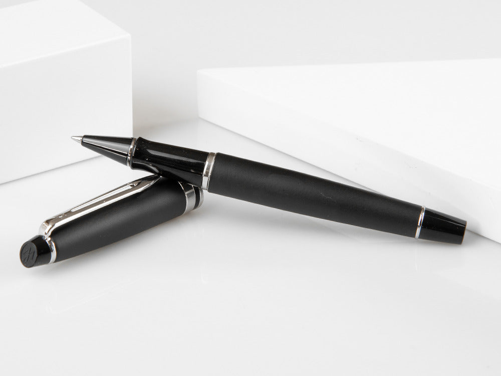 Waterman Expert Rollerball pen, Lacquer, Chrome trim, Matt Black, S0951880