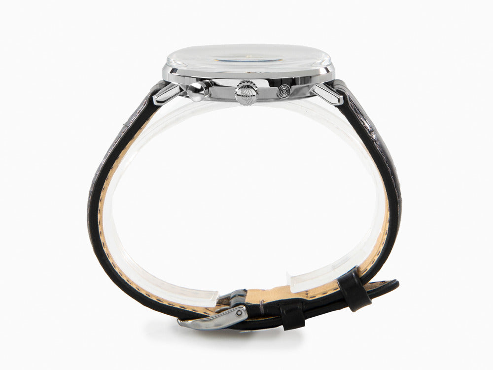 Zeppelin LZ 129 Hindenburg Moonphase Quartz Watch, Silver, 40 mm, 7036-1