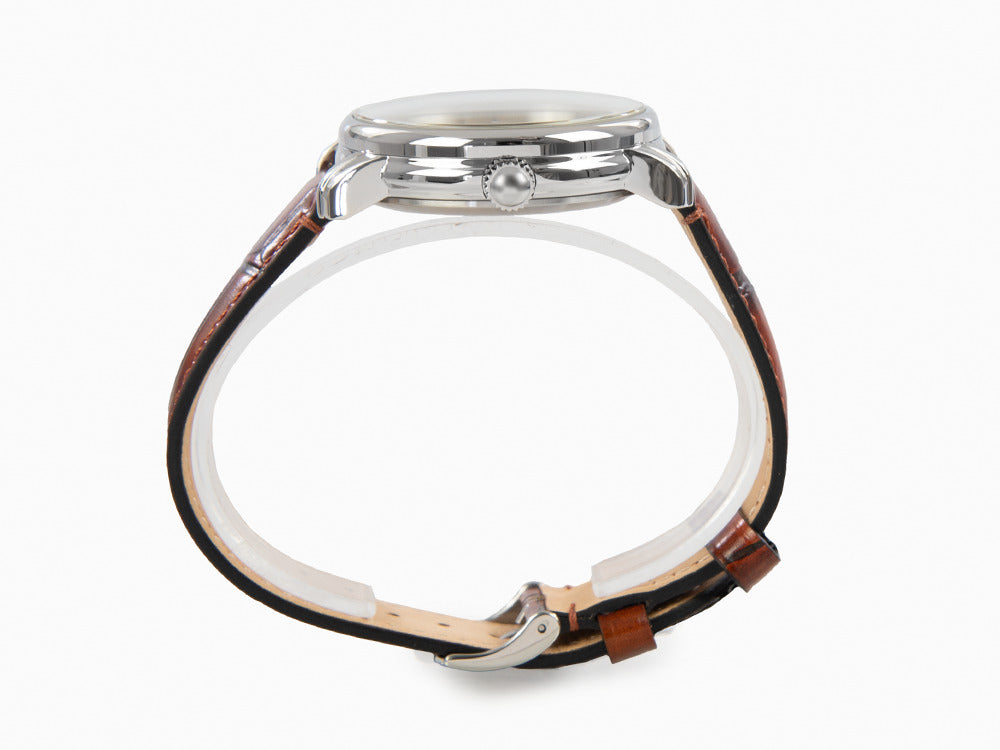 Zeppelin LZ 120 Bodensee Automatic Watch, Beige, 40cm, Leather strap, 8166-1