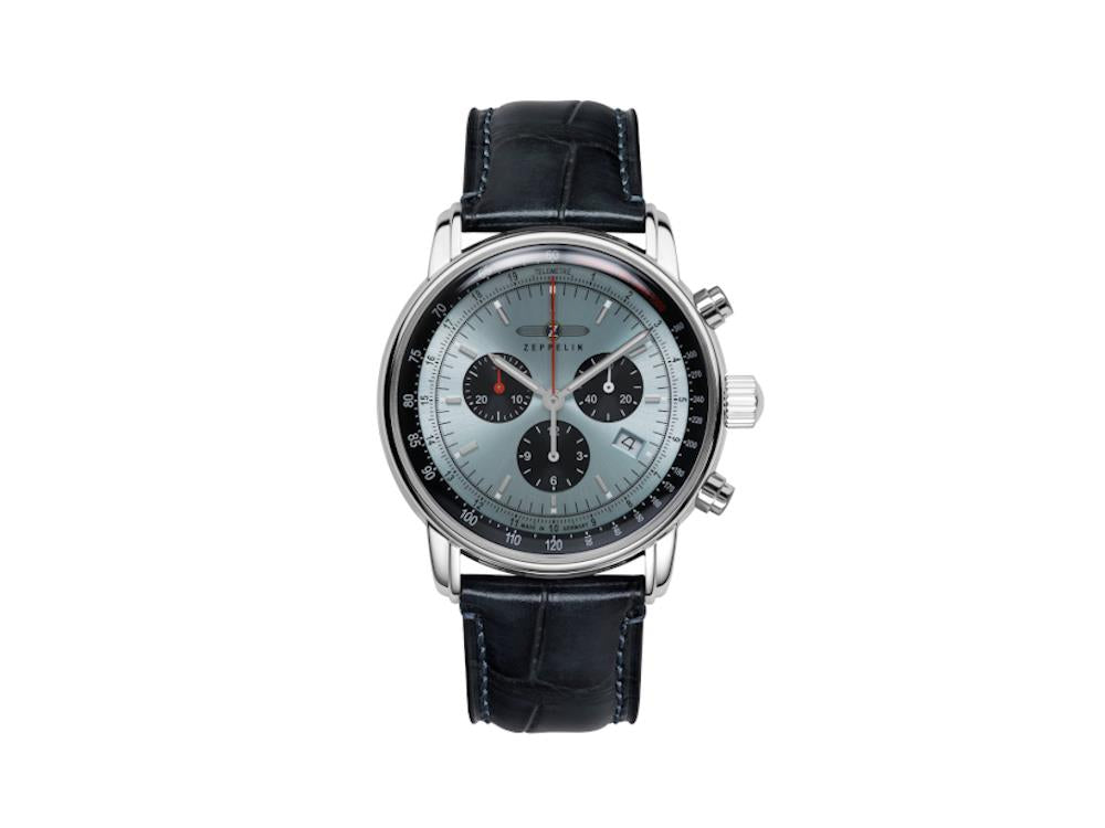 Zeppelin LZ14 Marine Quartz Watch, Blue, 42 mm, 8886-2