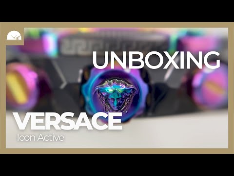 Versace Icon Active Quartz Watch, Polycarbonate, Black, 44 mm, VEZ701022