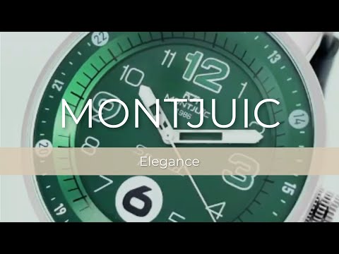 Montjuic Elegance Quartz Watch, Stainless Steel 316L, Green, 43 mm, MJ1.0305.S