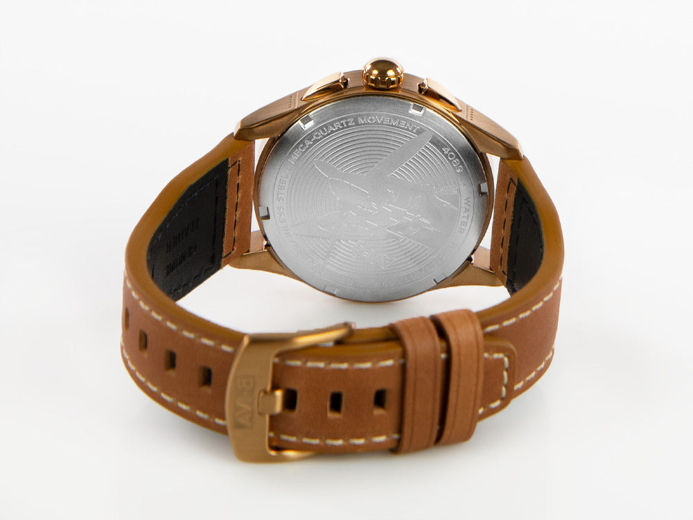AVI-8 Spitfire Lock Chronograph Bronze Green Quartz Watch, 42 mm, AV-4089-02