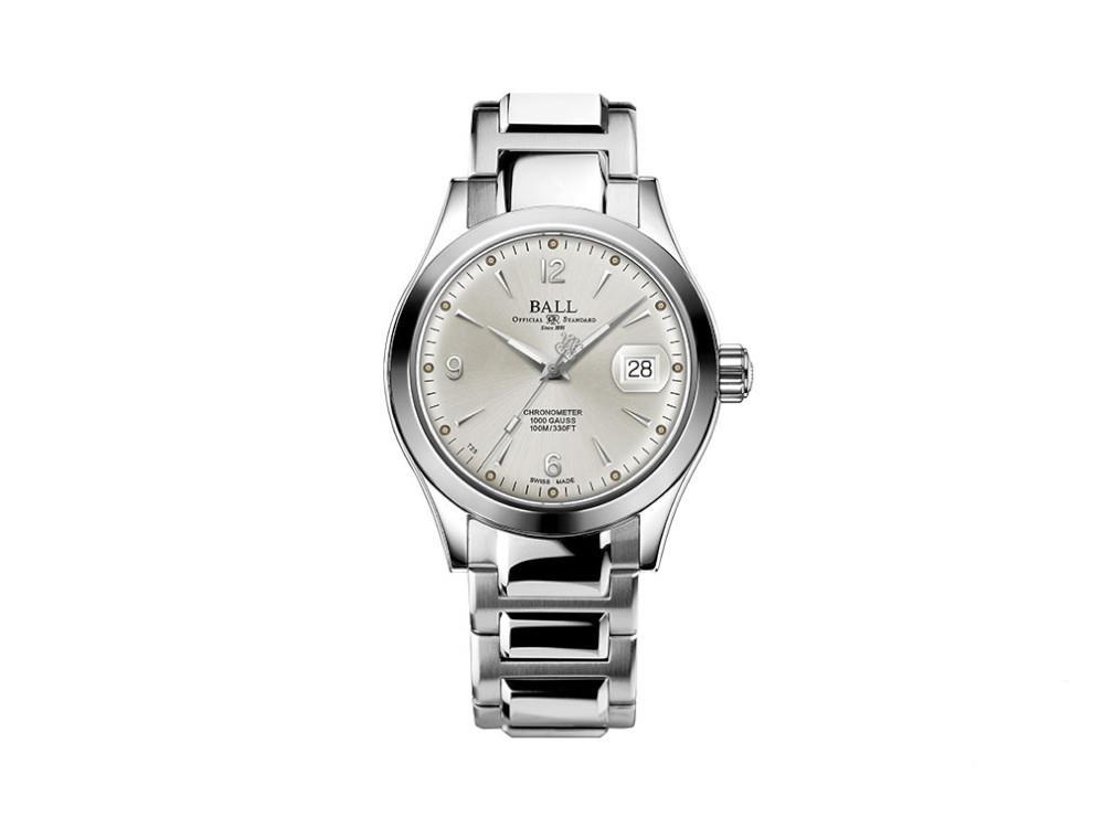 Ball Engineer III Ohio ChronometerAutomatic Watch, White, 40 mm, NM9026C-S5CJ-SL