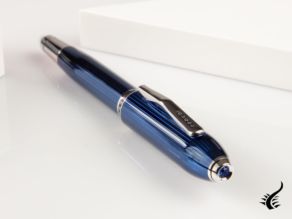 Cross Peerless Blue Quartz Fountain Pen, AT0706-14