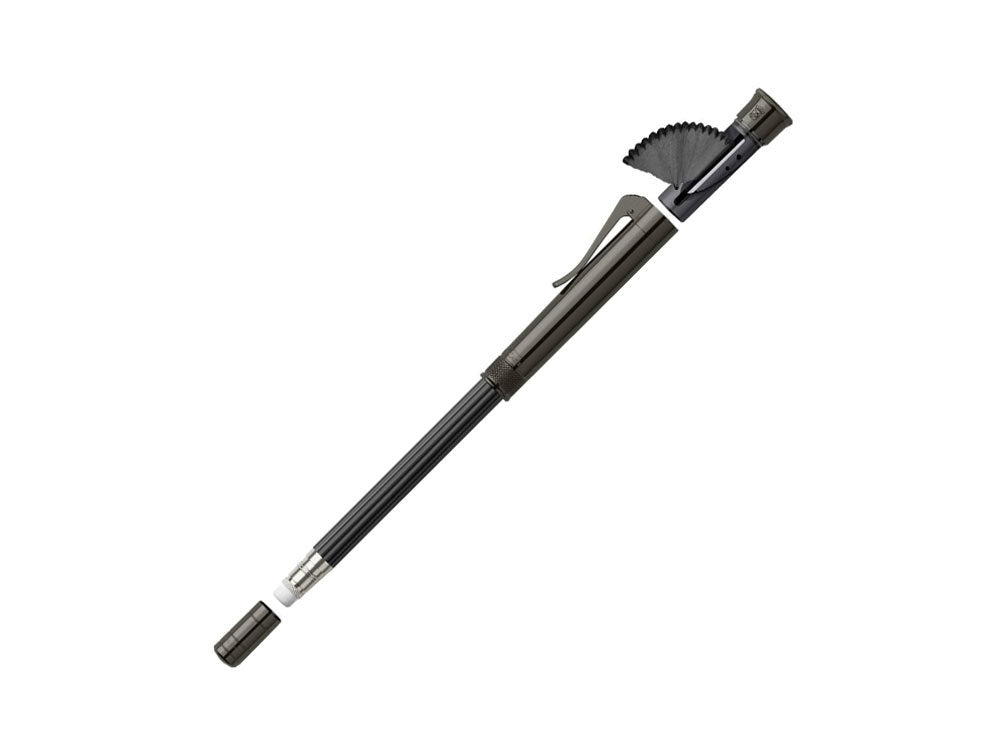 Graf von Faber-Castell Perfect Pencil "Black Edition" Wood, PVD Titanium,118531