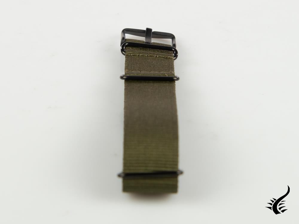 Glycine, Fabric Strap, 22mm, Green, Buckle
