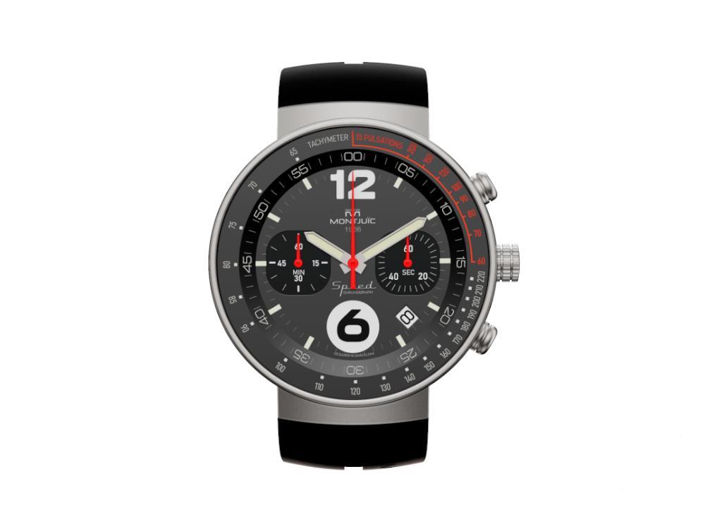 Montjuic Speed Chronograph Quartz Watch, Black, 45 mm, MJ2.0202.S