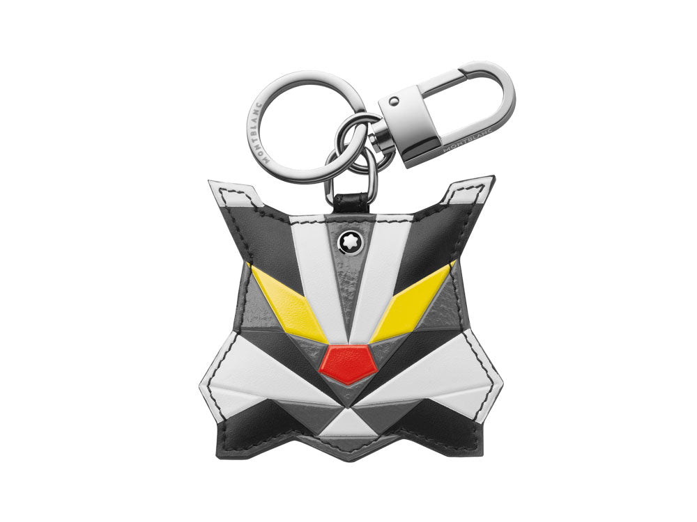 Montblanc Meisterstück Soft Grain Lynx Key ring, Steel, Leather, White, 118743