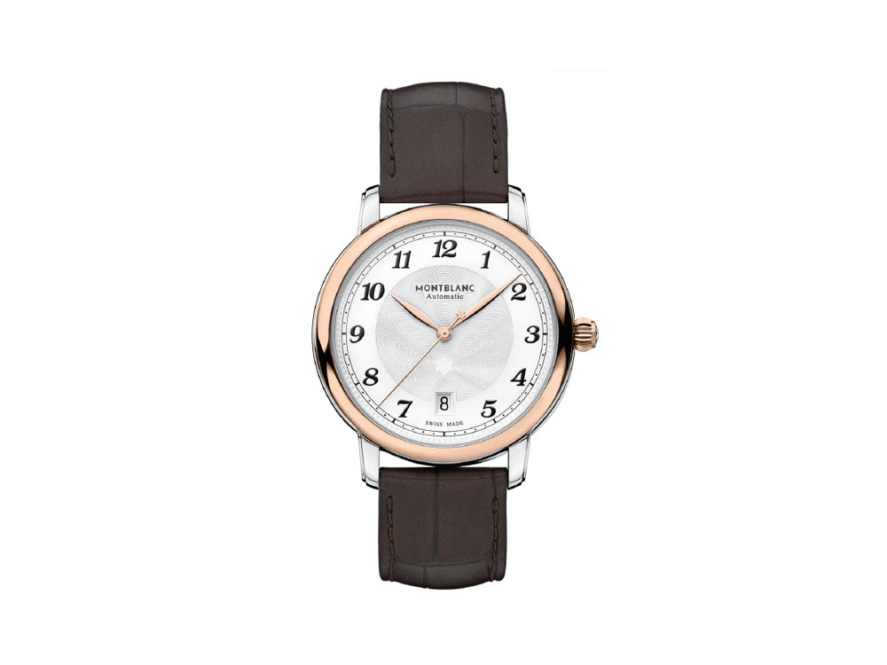 Montblanc Star Legacy Automatic Watch, 39 mm, White&Silver, Cayman Band, 117577
