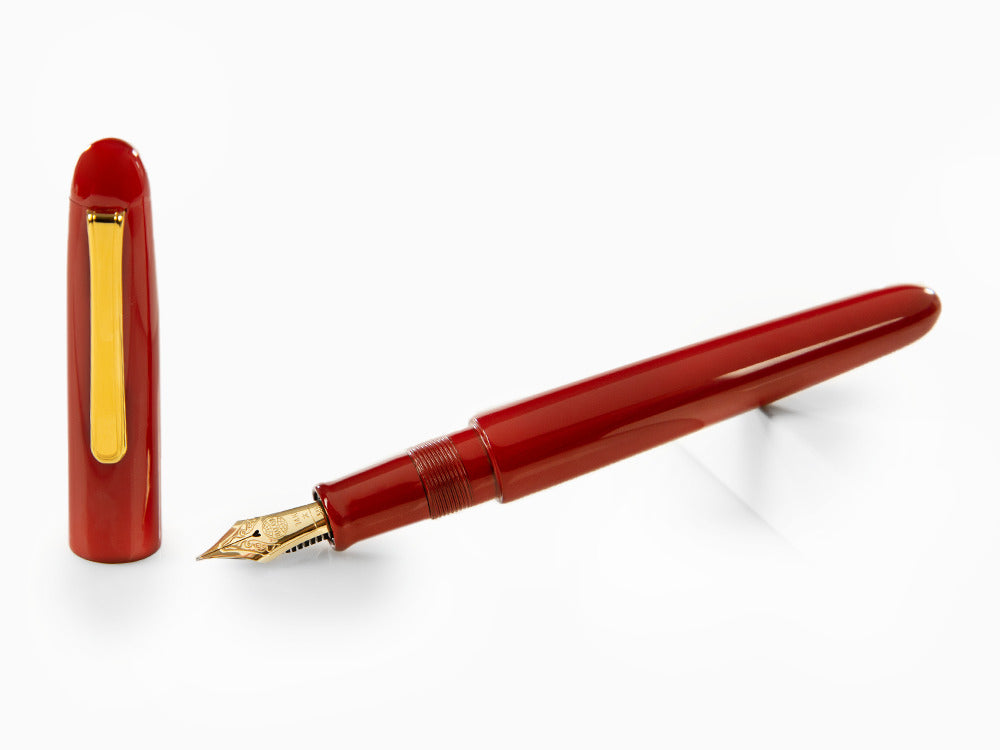 Nakaya Writer Fountain Pen, Shu, Ebonite and Urushi lacquer