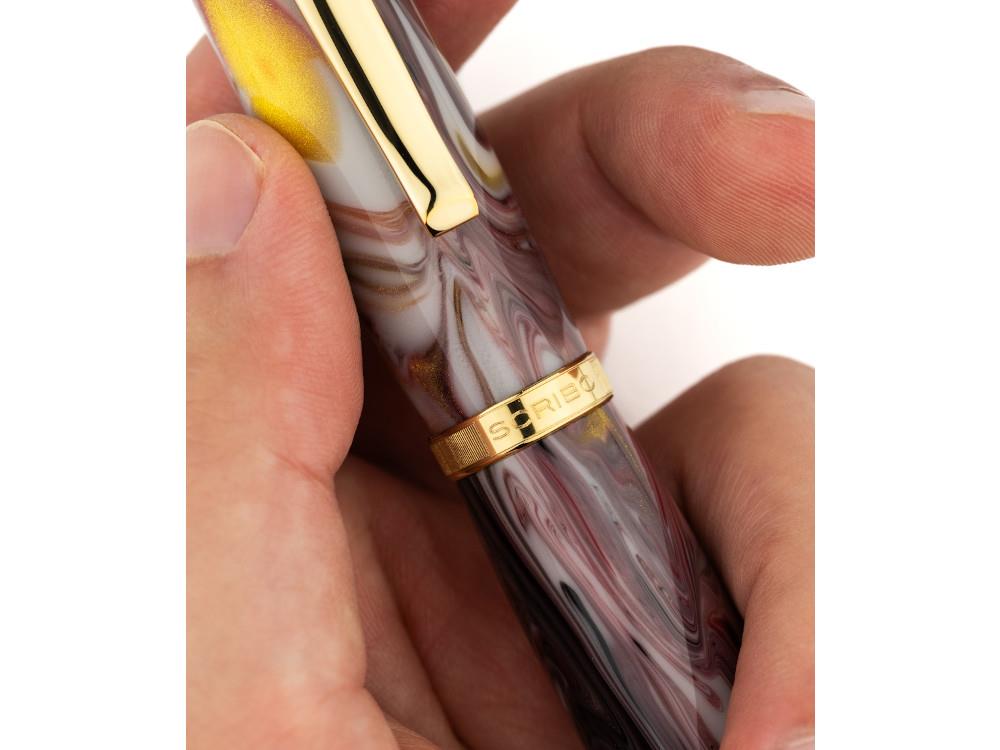 Scribo La Dotta Orefici Fountain Pen, 14K, Limited Ed, DOTFP12YG1403