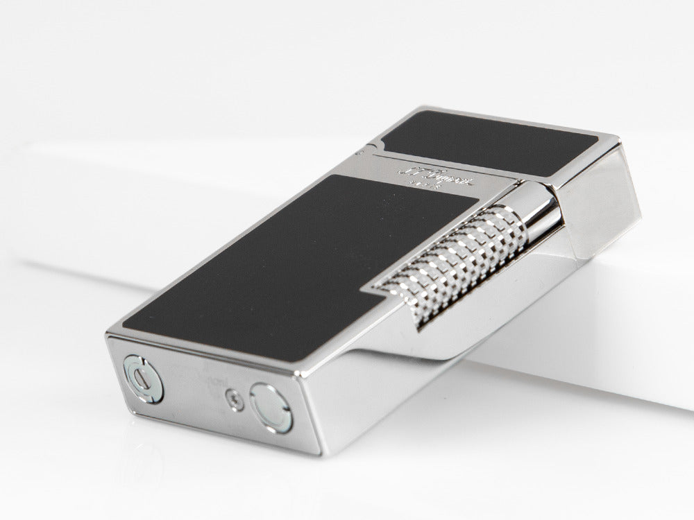 S.T. Dupont Ligne 2 Lighter New Le Grand, Palladium trim, Black, C23010