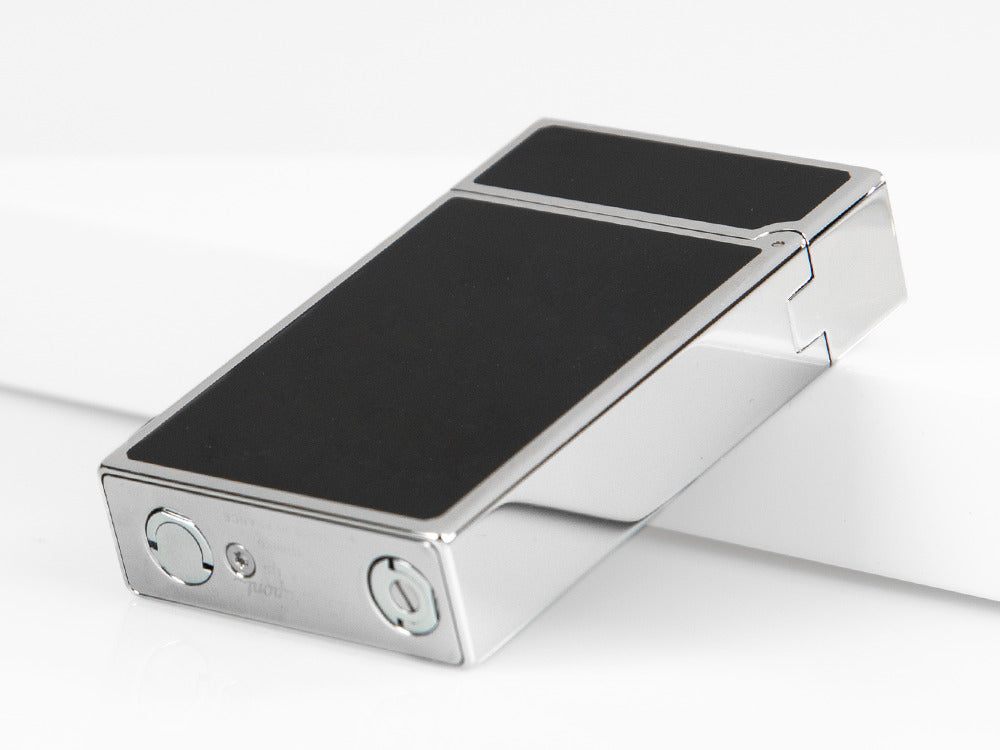 S.T. Dupont Ligne 2 Lighter New Le Grand, Palladium trim, Black, C23010