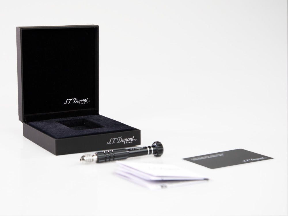 S.T. Dupont Ligne 2 Lighter New Le Grand, Palladium trim, Black, C23010