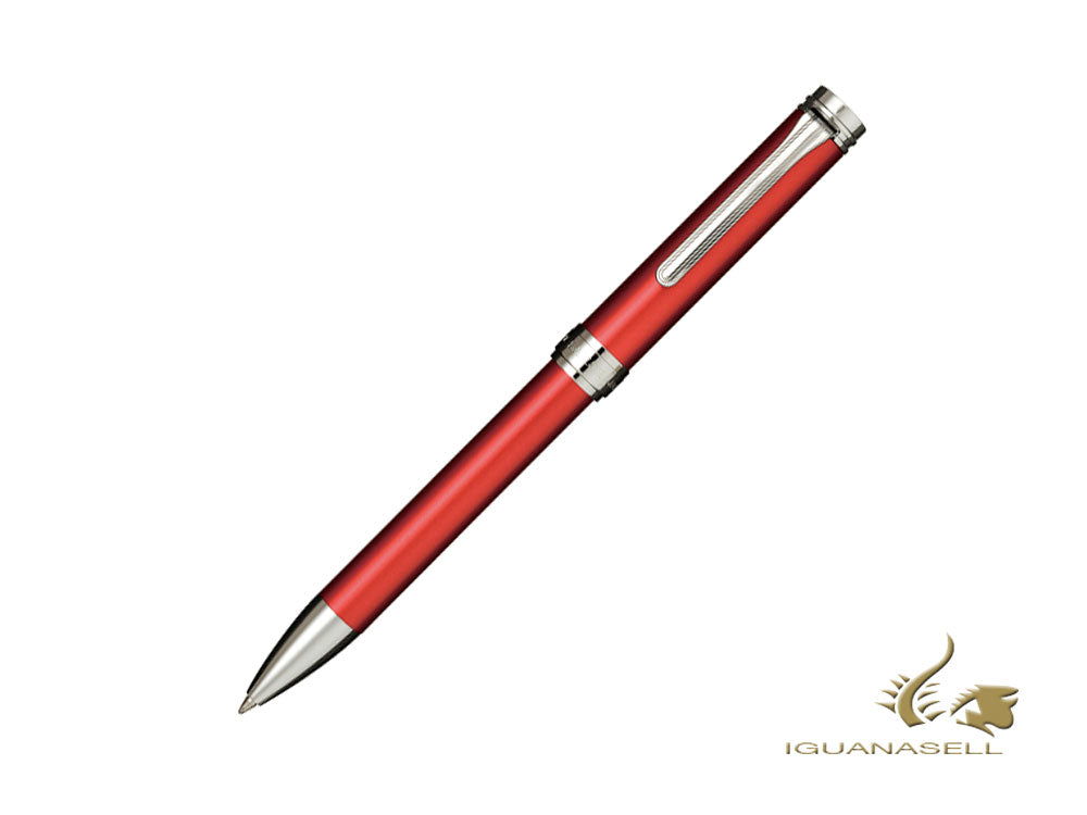 Sailor Barcarolle Ballpoint Pen, Red, Silver Trim, 16-0805-230
