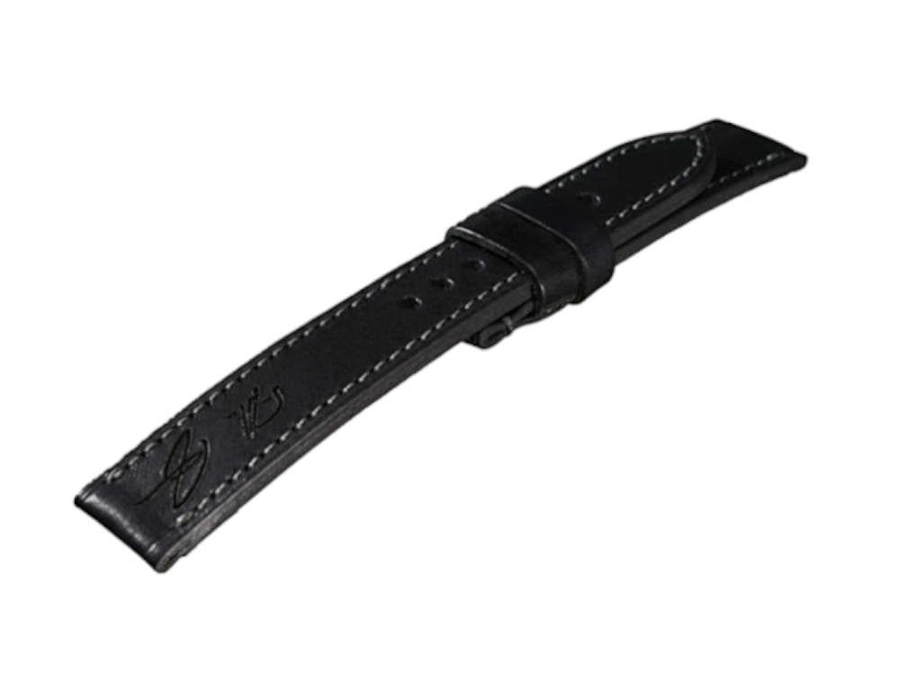 U-Boat Accesorios Strap, Calfskin Leather, Black, 22mm, 8277/XL/Z